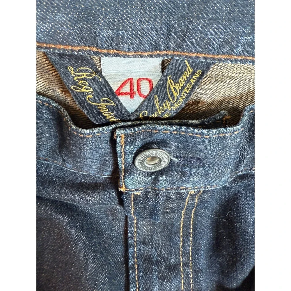 Lucky Brand Bootcut Jeans Men 40 Blue Low Rise Slim Fit Straight Leg Casual Wear